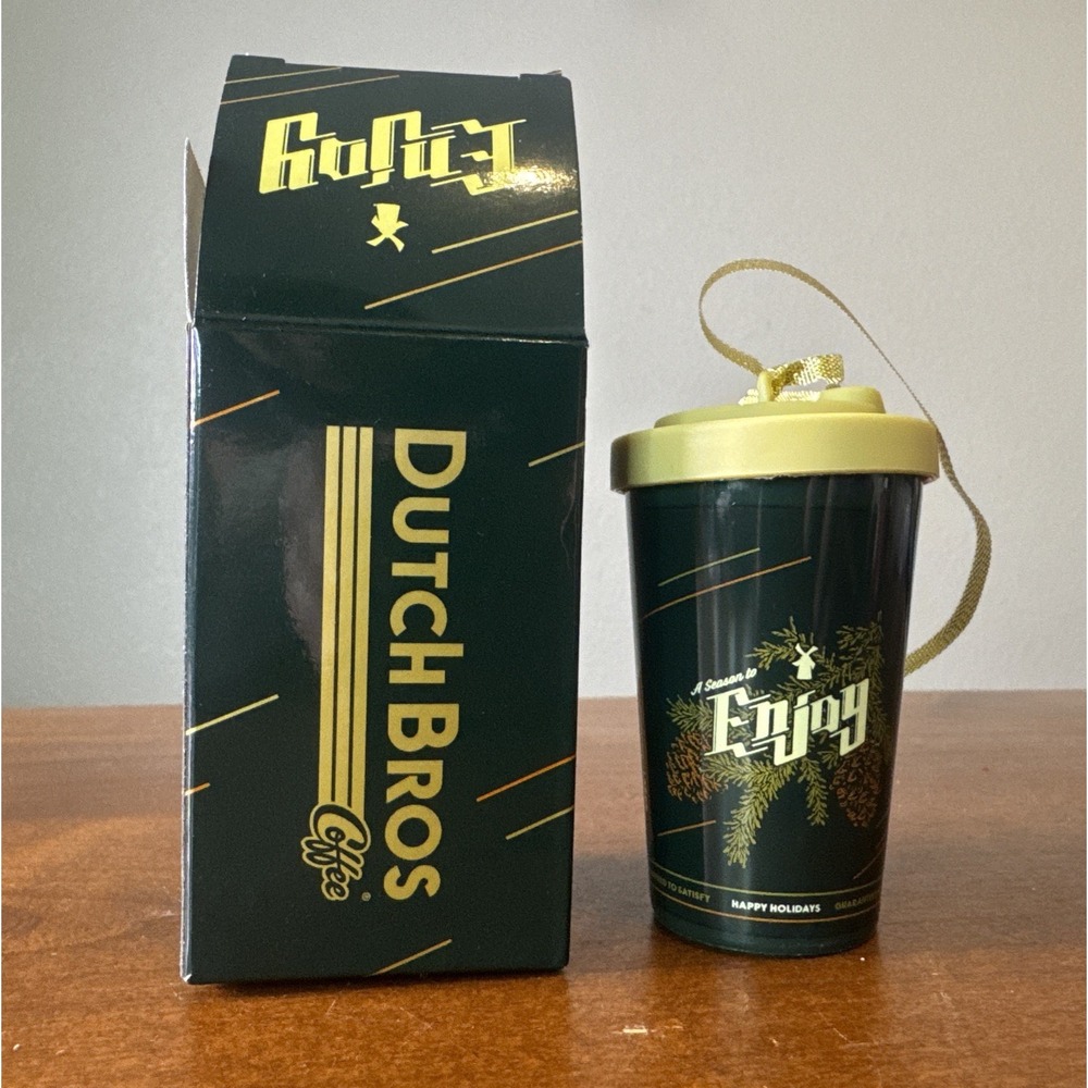 Dutch Bros Coffee Christmas Holiday Ornament 2019 NEW In Box